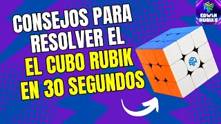 TIPS PARA RESOLVER EL 3X3 MAS RAPIDO [upl. by Pich]