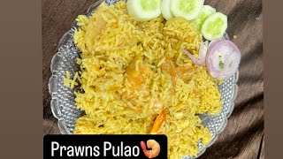 Prawn’s pulao recipe  How to make easy pulao at Home  easy pulao recipe [upl. by Einnaoj]