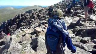 Mt Bierstadt 72311  The Final Scramble to the Summit 14060 ft [upl. by Meeker]