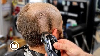 Dramatic Bald Head Shave Transformation  The Dapper Den Barbershop [upl. by Sacul]