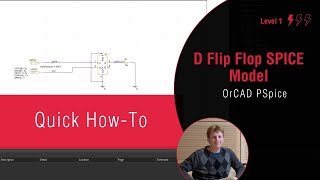 How to Create D FlipFlop SPICE Models [upl. by Airdnat632]