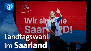 Saarland SPD holt absolute Mehrheit [upl. by Binnings]