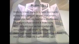 Psalm 51 Geneefse Psalter ritmisch Nieuwe Berijming Samenzang [upl. by Berne]