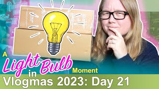 Vlogmas 2023 Day 21 A Light Bulb Moment  Autumn Beckman [upl. by Hteboj]