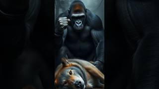 The War Gorillas VS Wolves short AnimalBattle [upl. by Ylim]