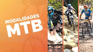 Modalidades del ciclismo de montaña MTB DHI END XCO 4X y más [upl. by Mehalick]