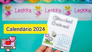 DIY  CALENDÁRIO 2024  IMÂ DE GELADEIRA [upl. by Atinet294]