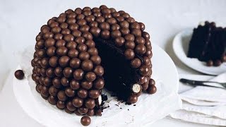 CREAMY CHOCOLATE MALTESER CAKE  RECIPE  EasyCooking [upl. by Worra]