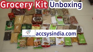 Accsysindia grocery kit unboxing tamil  accsysindia  House Wife Tamil [upl. by Mungo]