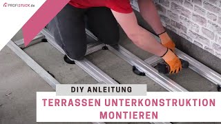 Kovalex® Rahmenkonstruktion montieren  Unterkonstruktion beim Terrassenbau [upl. by Deeyn]