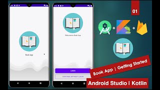 Book App Firebase  01 Getting Started  Android Studio  Kotlin [upl. by Dinnie]