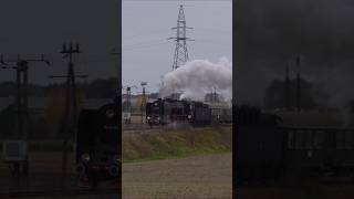 Pt4765🚂z pociągiem do Poznania  16112024📅 parowozy poland dampflok railway steamlocomotive [upl. by Krissy574]