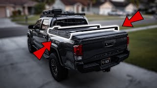 BillieBars  Bed Cover Compatible Bed Bars  Billie Bars Install  Tacoma Bed Bars  Tacoma Mods [upl. by Cullan737]