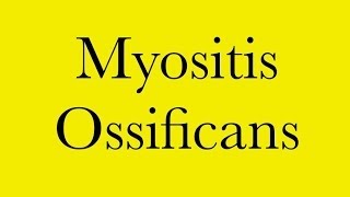 Pathology Myositis Ossificans [upl. by Ainolopa521]