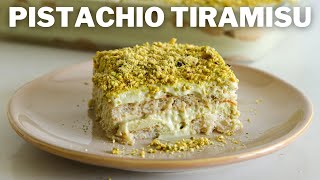 Pistachio Tiramisu Recipe [upl. by Iddet]