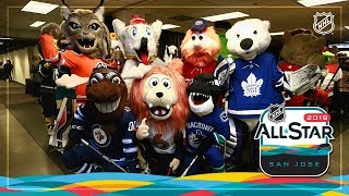 Mascots hit the ice before the 2019 AllStar Game [upl. by Dowski445]