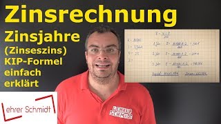 Zinsrechnung  Zinseszins berechnen Berechnung Jahr für Jahr  Mathematik  einfach erklärt [upl. by Kacey]