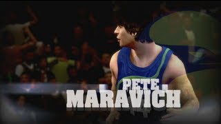 Pistol Pete Maravich Tribute  NBA 2K13 Highlights [upl. by Lutero]