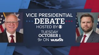 Vice presidential debate happening Tuesday night [upl. by Anelle]