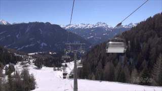 Val Di Fiemme  Oberegeen  GardonePasso Feudo  Latemar ski lift [upl. by Aihtniroc]