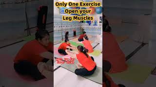 Yoga Only one exercise open your leg musclesMust try for Inner Thighyogastudio thighfat [upl. by Annerol]