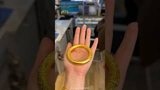 Wow Thats a Expensive and Unique Design Golden Bangle shortvideo viral trending shorts short [upl. by Aicilic425]