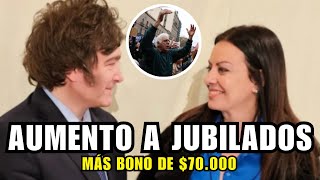 AUMENTO A JUBILADOS  MÁS BONO DE 70000  ASN [upl. by Rombert807]