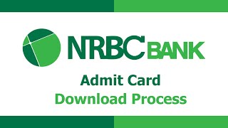 How to download NRBC Bank admit card admitcard nrbc bank [upl. by Ynnahc]