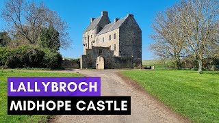 Lallybroch  Midhope Castle  OUTLANDER Jamie Fraser House  Walking Tour  4K  60FPS [upl. by Nylyoj]