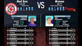 Super Mega Baseball 3 Season  Boston Red Sox  Game 1 at Atlanta Ep 146 [upl. by Etnoval501]