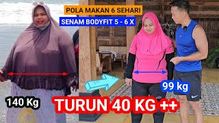 BERHASIL TURUN 40 KG INI POLA MAKAN DAN OLAHRAGANYA [upl. by Malca]