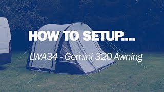 How To Setup Your LWA34 Gemini 320 Awning [upl. by Adriaens]