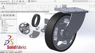 Soildworks Caster Assembly [upl. by Ahsiner]