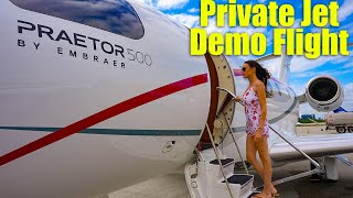 Embraer Praetor 500 Private Jet  Demo Flight [upl. by Eak]