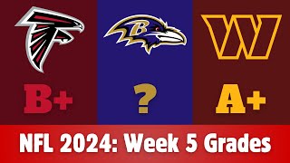 NFL 2024 Week 5 Grades [upl. by Eceertal]