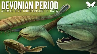 DEVONIAN PERIOD Animals size comparison and data Paleoart [upl. by Nomelc]