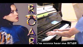 Katy Perry  Roar Lyrics Blindfolded Piano Cover [upl. by Terina]