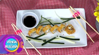 Cocina con nosotros un exquisito Sushi Empanizado fácil y rápido  Venga La Alegría [upl. by Mathilda]