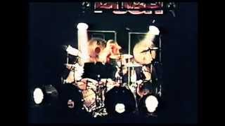 Terry Lee Bolton Drum Solo With The Push Band 1985 Ala Neil Peart Tommy Lee John Bonham [upl. by Cromwell]