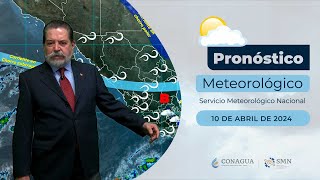 10 de abril de 2024 Pronóstico del Tiempo 18h [upl. by Olegnaed]