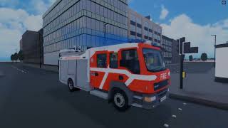 Hyndburn Reserve First Pump Responding  Lancashire Fire amp Rescue Roblox [upl. by Lanrev]