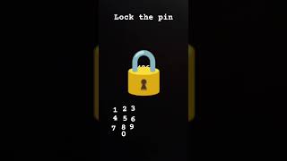 Lock the pin code challenge [upl. by Schoenberg990]