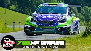 738 hp Mitsubishi Mirage R5 WRT Evo2  Hill Climb Gasen 2019  Stefan Wiedenhofer [upl. by Ttevy316]