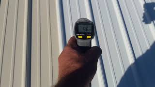 Temperature difference Between a Light and dark roof [upl. by Shriner887]