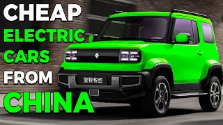 8 NEW Cheap Electric Cars from China with range amp price [upl. by Eeleimaj]