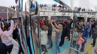 Norwegian Bliss  Seattle to Alaska  Sail Away Party [upl. by Ahsias]