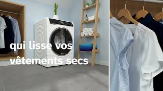 Découvrez Iron Assist  programmes de défroissage à la vapeur par Bosch  Lavelinge séchant Série 8 [upl. by Inavoy]