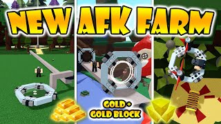 NEW AFK FARM  Gold amp Gold Block  Build A Boat For Treasure [upl. by Maltz]