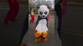 Kung Fu Panda and Dora Dancing at the Scotland County Christmas Parade [upl. by Nivrad]