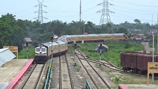 Anand Vihar  Agartala TEJAS RAJDHANI Special 02502 arriving at Dharmanagar [upl. by Annil]